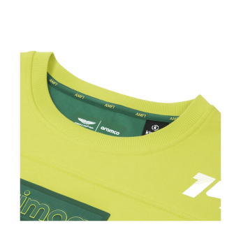 Aston Martin pánska mikina Patch Alonso Kimoa yellow F1 Team 2025