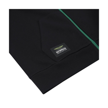 Aston Martin pánska mikina s kapucňou Tech Alonso Kimoa black F1 Team 2025