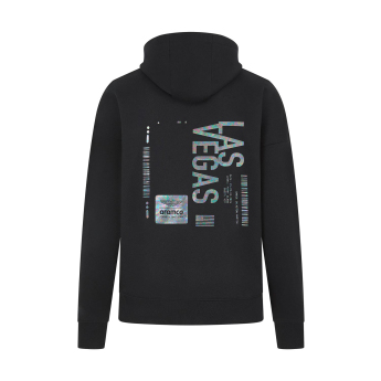 Aston Martin pánska mikina s kapucňou Las Vegas GP black F1 Team 2024