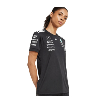 Mercedes AMG Petronas dámske tričko official Teamline Replica black F1 Team 2025