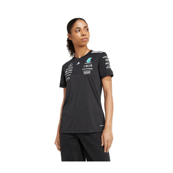 Mercedes AMG Petronas dámske tričko official Teamline Replica black F1 Team 2025