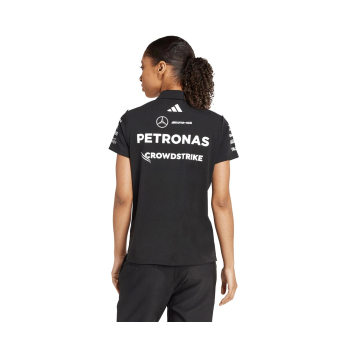 Mercedes AMG Petronas dámske polo tričko official Teamline Replica black F1 Team 2025