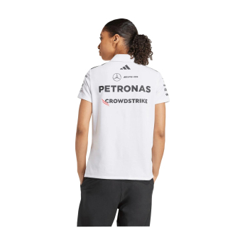 Mercedes AMG Petronas dámske polo tričko official Teamline Replica white F1 Team 2025