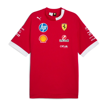 Ferrari pánske tričko official Teamline Replica red F1 Team 2025