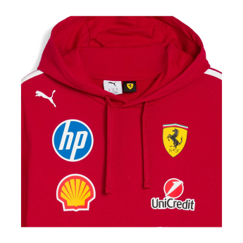 Ferrari detská mikina s kapucňou official Teamline Replica F1 Team 2025