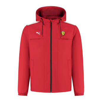 Ferrari pánska bunda s kapucňou Rain red F1 Team 2025