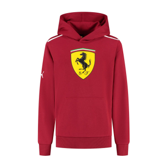 Ferrari detská mikina s kapucňou Shield red F1 Team 2025