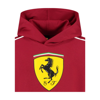 Ferrari detská mikina s kapucňou Shield red F1 Team 2025