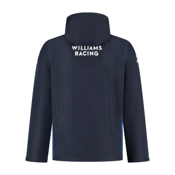 Williams pánska bunda s kapucňou Rain official Teamline Replica blue F1 Team 2025