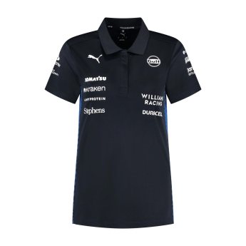 Williams dámske polo tričko official Teamline Replica black F1 Team 2025