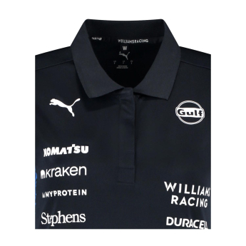 Williams dámske polo tričko official Teamline Replica black F1 Team 2025