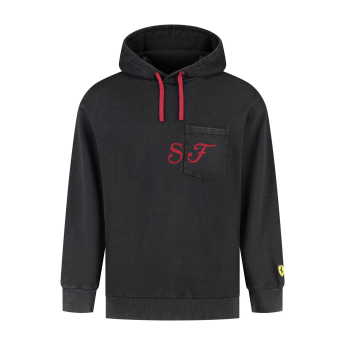 Ferrari pánska mikina s kapucňou Graphic black F1 Team 2025