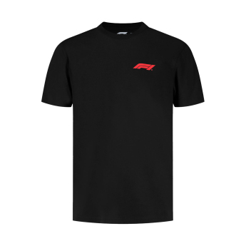 Formule 1 pánske tričko Small Logo black F1 Team 2025