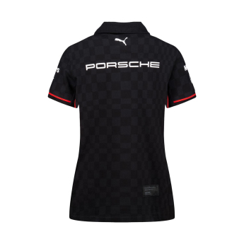 Porsche Motorsport dámske polo tričko official Teamline Replica black 2025
