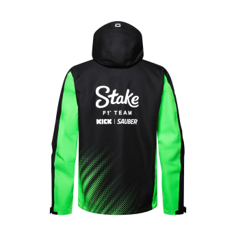 Stake Kick Sauber pánska bunda s kapucňou Rain official Teamline Replica F1 Team 2025