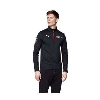 Porsche Motorsport pánska mikina 1/4 Zip Mid-layer black Team 2026