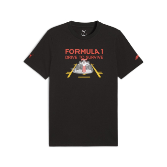 Formule 1 pánske tričko DTS Graphic black F1 Team 2025