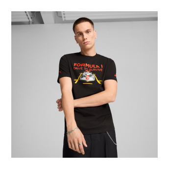 Formule 1 pánske tričko DTS Graphic black F1 Team 2025