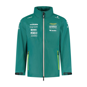 Aston Martin pánska bunda Rain official Teamline Replica green F1 Team 2025