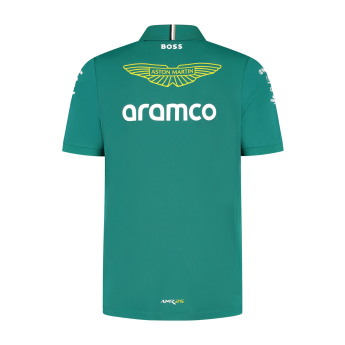 Aston Martin polokošeľa official Teamline Replica green F1 Team 2025