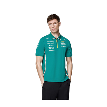 Aston Martin polokošeľa official Teamline Replica green F1 Team 2025