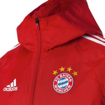 Bayern Mníchov pánska bunda s kapucňou RN red