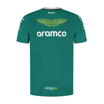 Aston Martin pánske tričko official Teamline Replica green F1 Team 2025