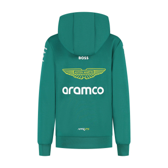 Aston Martin detská mikina s kapucňou official Teamline Replica green F1 Team 2025