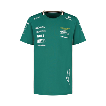 Aston Martin detské tričko Alonso official Teamline Replica F1 Team 2025