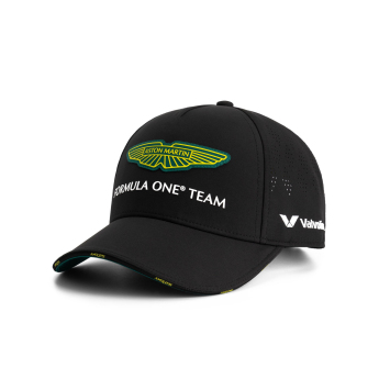 Aston Martin čiapka baseballová šiltovka official Teamline Replica black F1 Team 2025