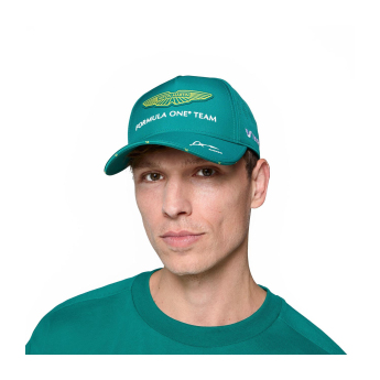 Aston Martin čiapka baseballová šiltovka Alonso official Teamline Replica green F1 Team 2025