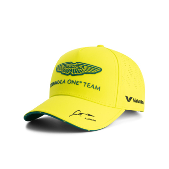 Aston Martin čiapka baseballová šiltovka Alonso official Teamline Replica yellow F1 Team 2025