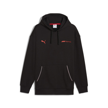 Formule 1 pánska mikina s kapucňou Essential Relaxed Logo black F1 Team 2025