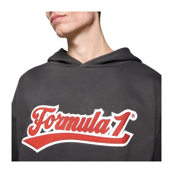 Formule 1 pánska mikina s kapucňou Heritage Graphic black F1 Team 2025