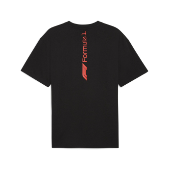 Formule 1 pánske tričko Essential Relaxed Logo black F1 Team 2025