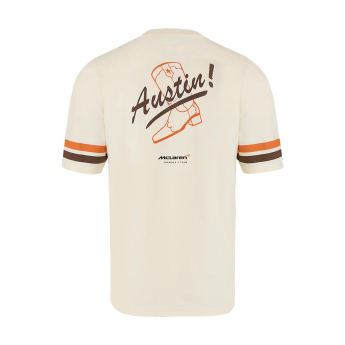 Mclaren Honda pánske tričko Austin GP beige F1 Team 2025