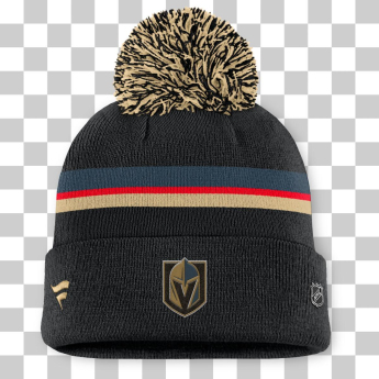 Vegas Golden Knights dámska zimná čiapka Authentic Pro W/Cap Cuffed Pom Beanie