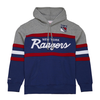 New York Rangers pánska mikina s kapucňou Head Coach Hoodie Current Logo