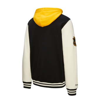 Boston Bruins pánska mikina s kapucňou Courtside Fleece Button Front Current Logo