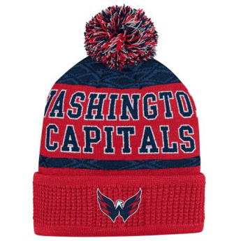 Washington Capitals detská zimná čiapka Puck Pattern Cuffed Pom
