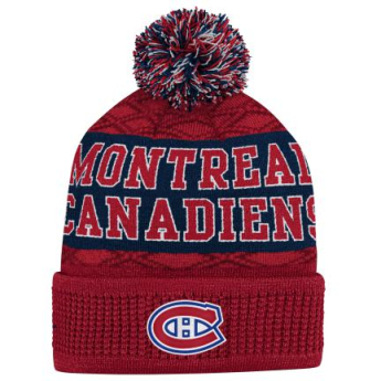 Montreal Canadiens detská zimná čiapka Puck Pattern Cuffed Pom