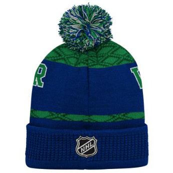 Vancouver Canucks detská zimná čiapka Puck Pattern Cuffed Pom