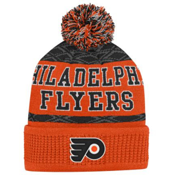 Philadelphia Flyers detská zimná čiapka Puck Pattern Cuffed Pom