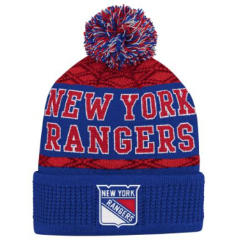 New York Rangers detská zimná čiapka Puck Pattern Cuffed Pom