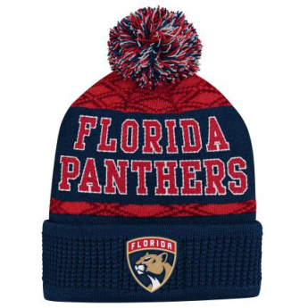 Florida Panthers detská zimná čiapka Puck Pattern Cuffed Pom