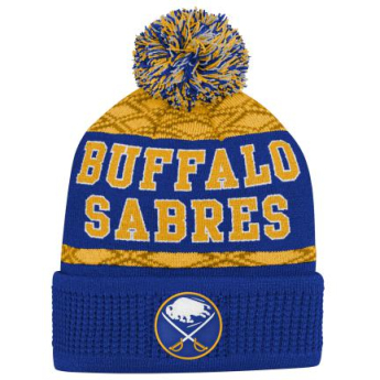 Buffalo Sabres detská zimná čiapka Puck Pattern Cuffed Pom