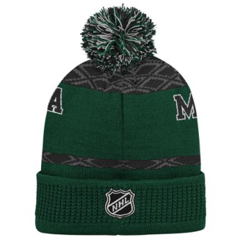 Minnesota Wild detská zimná čiapka Puck Pattern Cuffed Pom