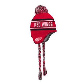 Detroit Red Wings detská zimná čiapka Jacquard Tassel Knit With Pom