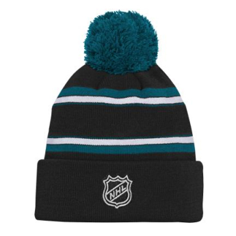 San Jose Sharks detská zimná čiapka 3Rd Jersey Jacquard Cuff Pom