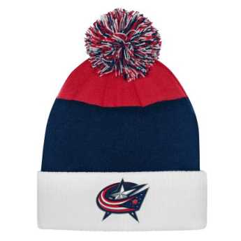 Columbus Blue Jackets detská zimná čiapka Essentials Cuffed Knit W Pom